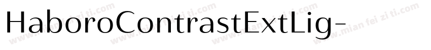 HaboroContrastExtLig字体转换