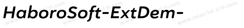 HaboroSoft-ExtDem字体转换