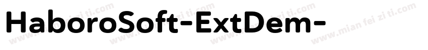 HaboroSoft-ExtDem字体转换