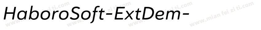 HaboroSoft-ExtDem字体转换