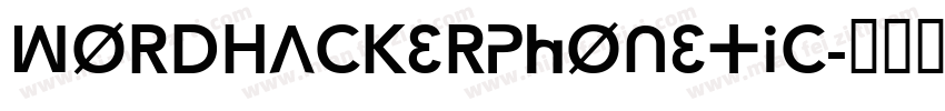 WordHackerPhonetic字体转换