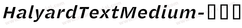 HalyardTextMedium字体转换