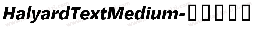 HalyardTextMedium字体转换