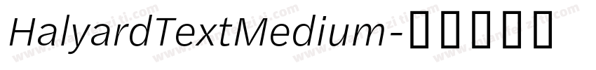 HalyardTextMedium字体转换