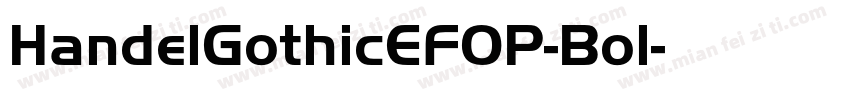 HandelGothicEFOP-Bol字体转换