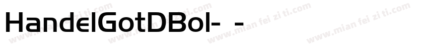 HandelGotDBol-常规字体转换