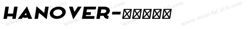 Hanover字体转换