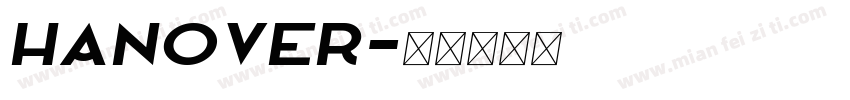 Hanover字体转换