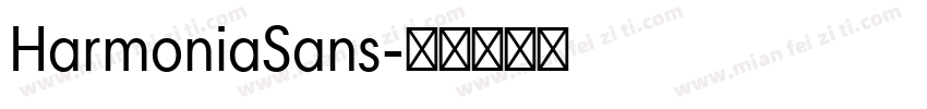 HarmoniaSans字体转换