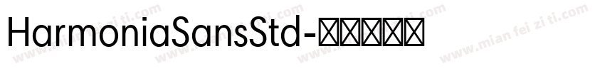 HarmoniaSansStd字体转换