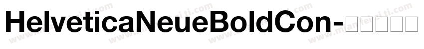 HelveticaNeueBoldCon字体转换