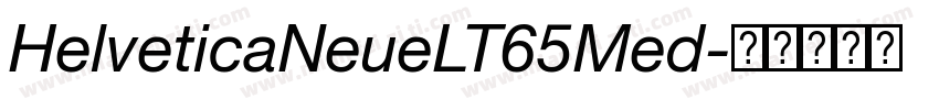 HelveticaNeueLT65Med字体转换