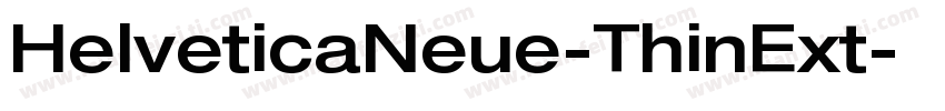 HelveticaNeue-ThinExt-细体字体转换