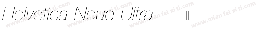 Helvetica-Neue-Ultra字体转换