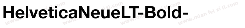 HelveticaNeueLT-Bold字体转换