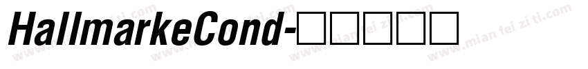 HallmarkeCond字体转换