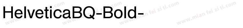 HelveticaBQ-Bold字体转换