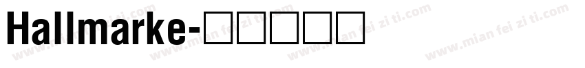 Hallmarke字体转换