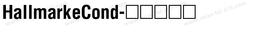 HallmarkeCond字体转换