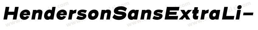 HendersonSansExtraLi字体转换