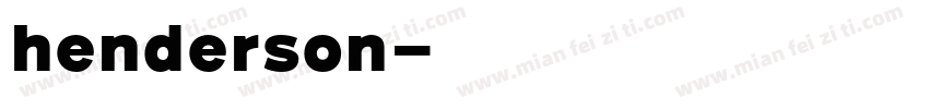 henderson字体转换