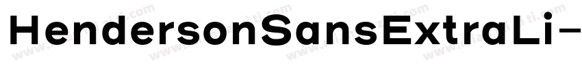 HendersonSansExtraLi字体转换
