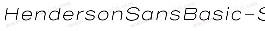 HendersonSansBasic-S字体转换