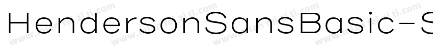 HendersonSansBasic-S字体转换