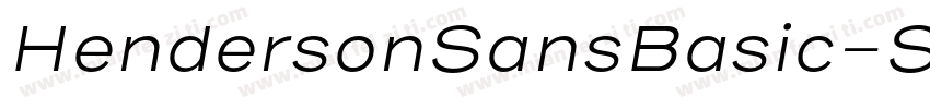 HendersonSansBasic-S字体转换