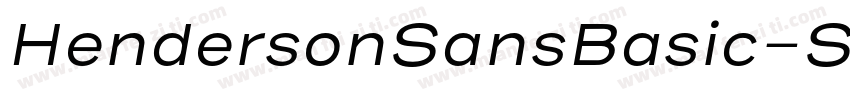 HendersonSansBasic-S字体转换