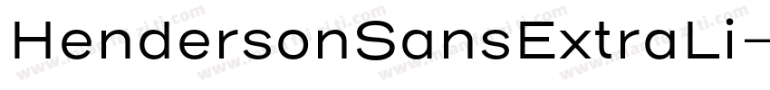 HendersonSansExtraLi字体转换