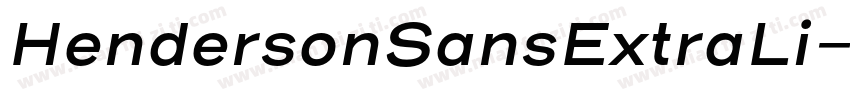 HendersonSansExtraLi字体转换