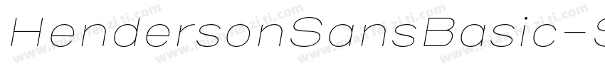 HendersonSansBasic-S字体转换