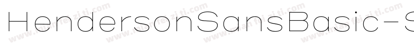 HendersonSansBasic-S字体转换