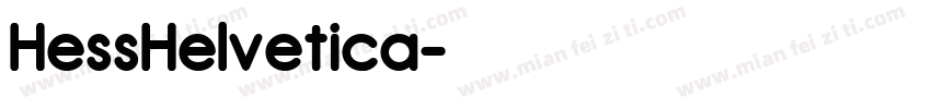 HessHelvetica字体转换