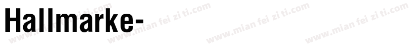 Hallmarke字体转换