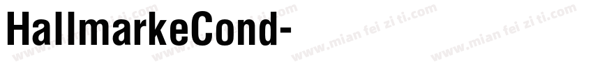 HallmarkeCond字体转换