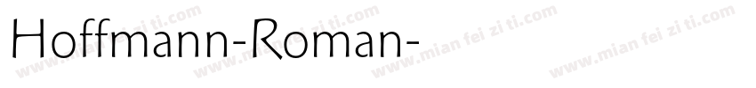 Hoffmann-Roman字体转换
