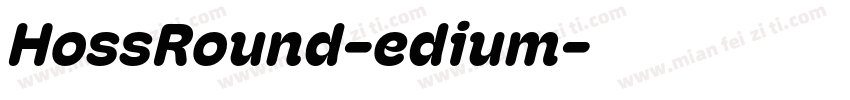 HossRound-edium字体转换