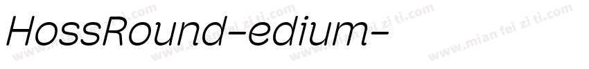 HossRound-edium字体转换