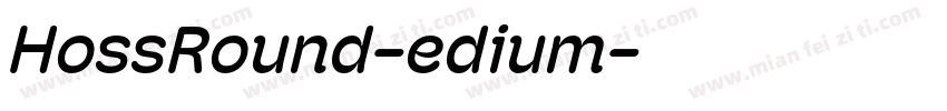 HossRound-edium字体转换