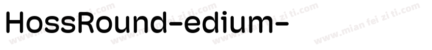 HossRound-edium字体转换