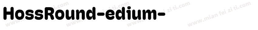 HossRound-edium字体转换