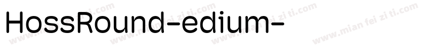 HossRound-edium字体转换