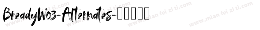 BreadyW03-Alternates字体转换