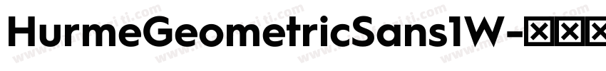 HurmeGeometricSans1W字体转换