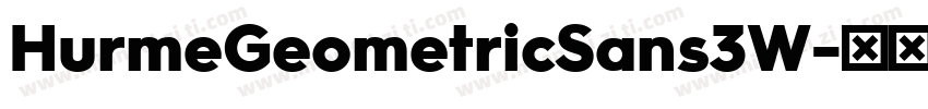 HurmeGeometricSans3W字体转换