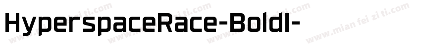 HyperspaceRace-BoldI字体转换