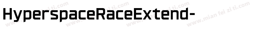 HyperspaceRaceExtend字体转换