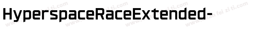 HyperspaceRaceExtended字体转换